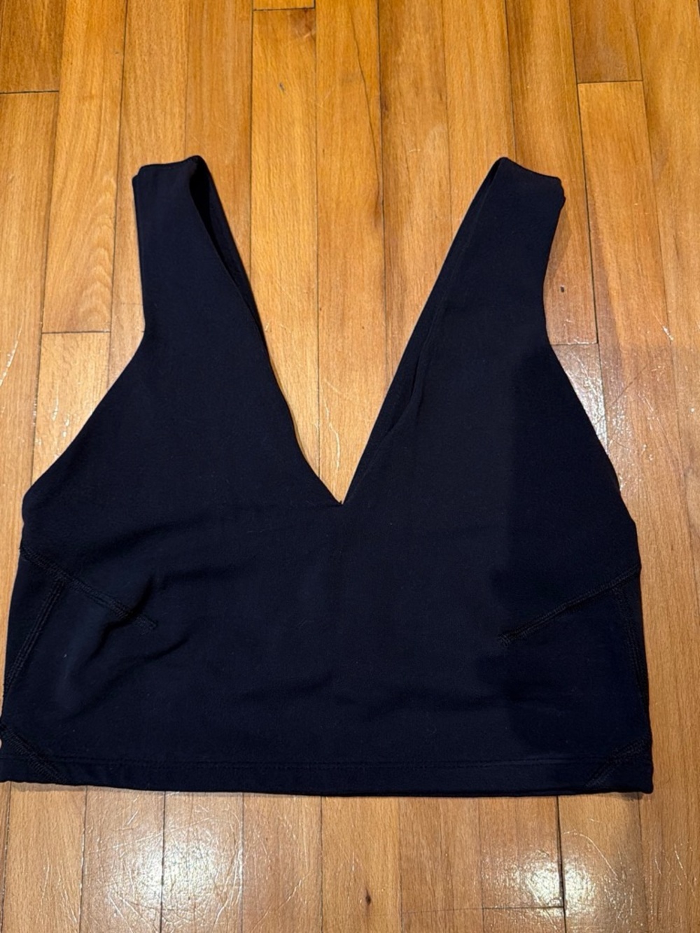 FP Movement by Free People Black V-Neck Cropped Sports Tank
